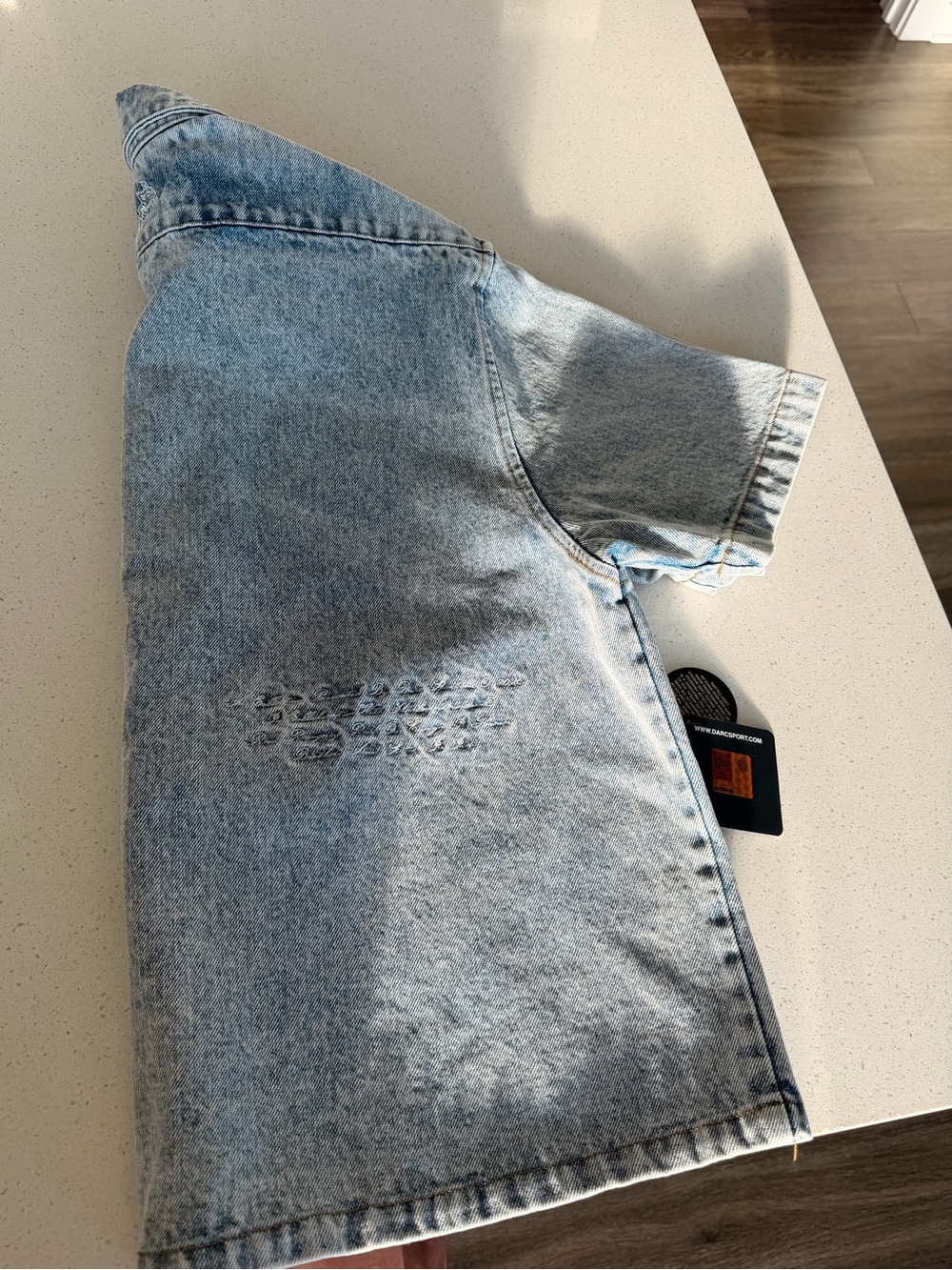 Darc Sport Harley-Davidson Denim Zip-Front short sleeve shirt jacket - Picture 4 of 4